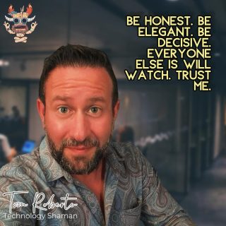 Just follow that voice inside yourself. It doesn’t lie. Most people are in awe of someone who’s genuine.