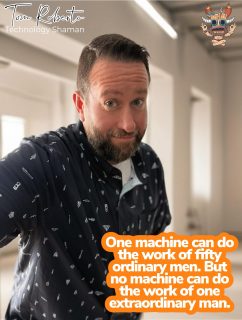 Be extraordinary.

AI is not making work easier. It’s making work more intense. The great equalizer is here. The only way to compete is to be amazing at your one thing. What is that thing? How can you serve yourself by enhancing and concentrating your extraordinary talent? 

That is the question you need to answer. 

#TechShamanism #AI #YourOneThing